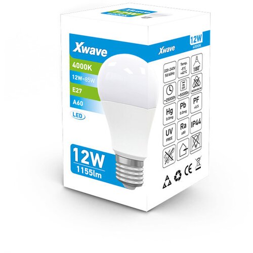 X Wave E27 12W SL-B-A12-4K LED Sijalica 4000K/1155LmBela Cene