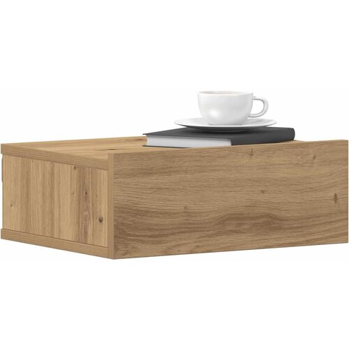 vidaXL Plutajući noćni ormarić Artisan hrast 40x32x15 cm izrađeno drvo Cijene