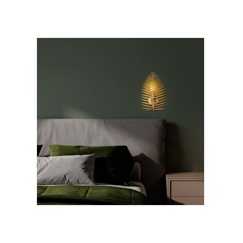 Opviq vall lamp zidna lampa u zlatnoj boji leaf 15322 Slike