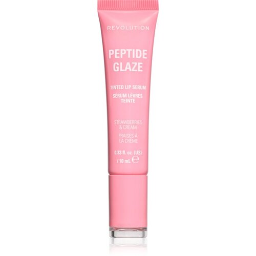 Revolution Peptide Glaze Tinted Lip Serum zaglađujući serum za usne nijansa Strawberries &amp;amp; Cream 1 kom Slike