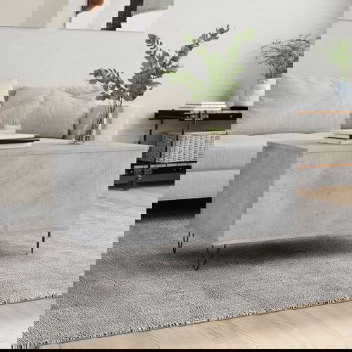 vidaXL Klubska mizica betonsko siva 90x44,5x45 cm inženirski les Cene