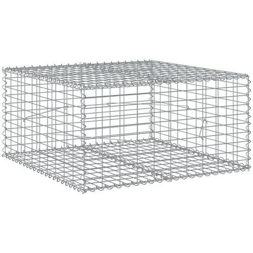  Gabionska ko&amp;scaron;ara s poklopcem 100x100x50 cm pocinčano željezo Slike