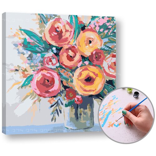 Artmie Slikanje po številkah JOY OF FLOWERS | nizka težavnost Cene