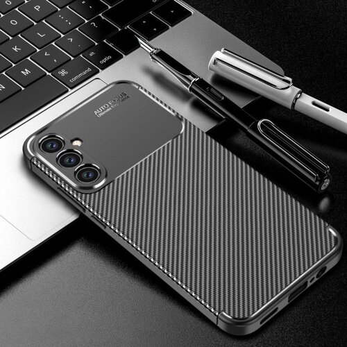  CARBON PREMIUM maska za SAMSUNG A34 5G crna Slike