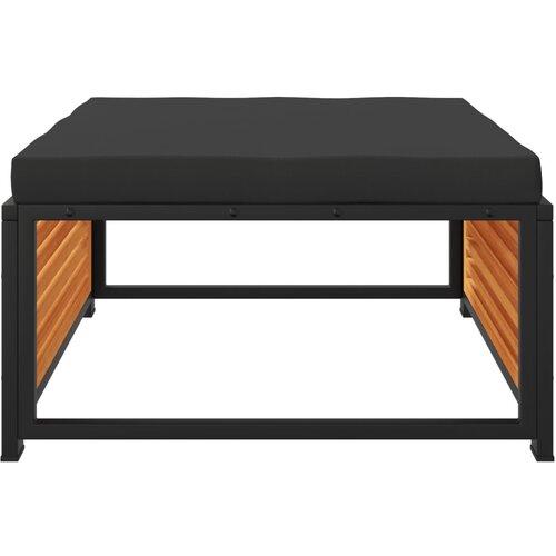  Vrtni tabure s jastukom 68 x 68 x 30 cm masivno bagremovo drvo Slike