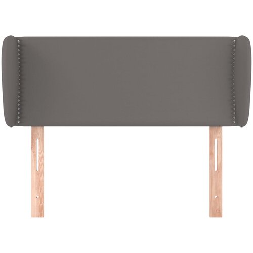  Uzglavlje s u&amp;scaron;ima sivo 83x23x78/88 cm od umjetne kože Slike