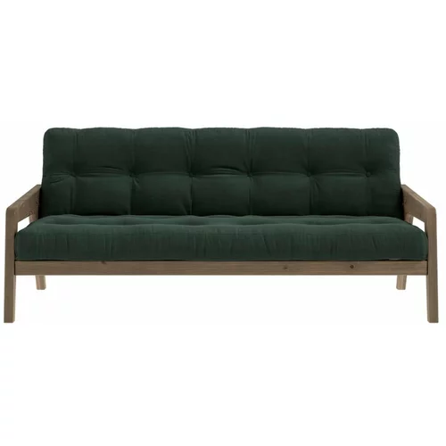 Karup Design Zelen žameten raztegljiv kavč 204 cm Grab - Karup Design