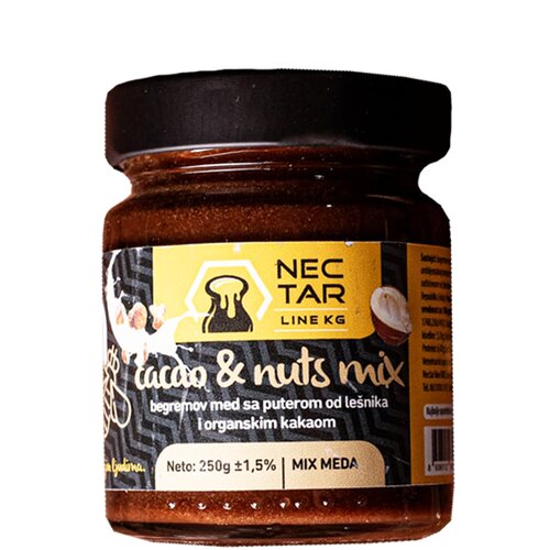 Nectar Med Sa Puterom Od Le&amp;scaron;nika i Organskim Kakaom 240g Slike