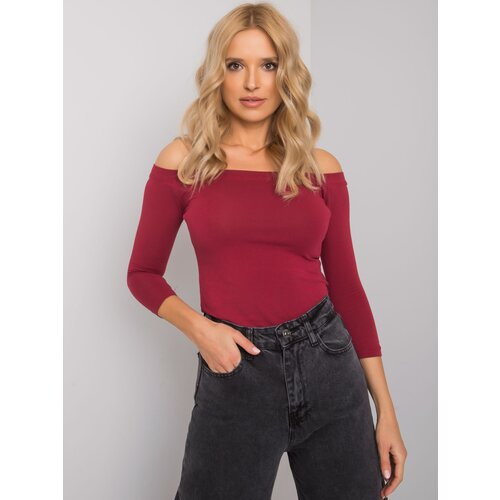 BASIC Feel Good Blouse-RV-BZ-4692.61-burgundy Cene