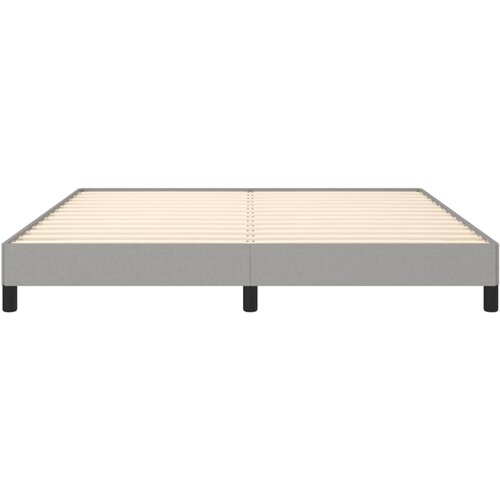  Okvir kreveta bez madraca svjetlosivi 180x200 cm od tkanine Slike