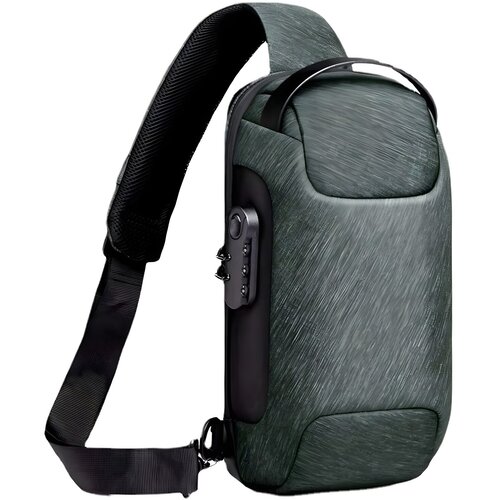  Torba preko ramena s USB punjenjem IS-36234 - Zelena KP36234 Slike