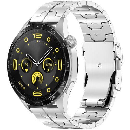 INF Pa&scaron;ček za uro iz titana za 22 mm pametno uro Silver Varnostna zaponka, (21644445) Cene