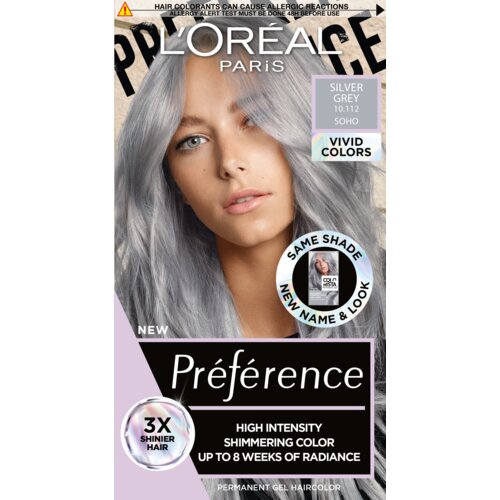 Loreal Preference Vivids 10.112 Silver Grey boja za kosu Slike