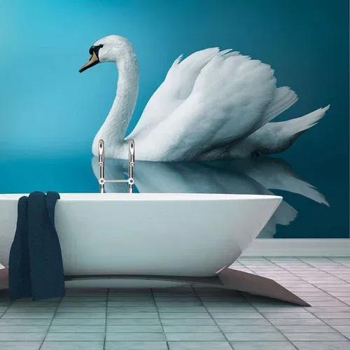  tapeta - swan - reflection 200x154