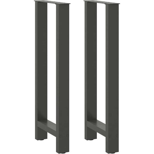  Noge za barsko mizo antracitne barve 2 kosa 50 x (100-101) cm jeklo Cene