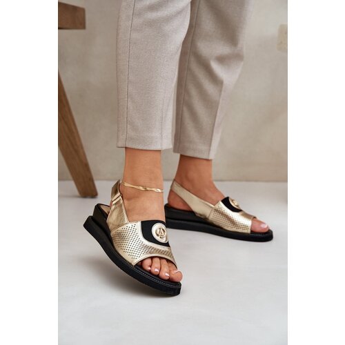 PE2 Womens Wedge Sandals Gold Isnnoria Cene
