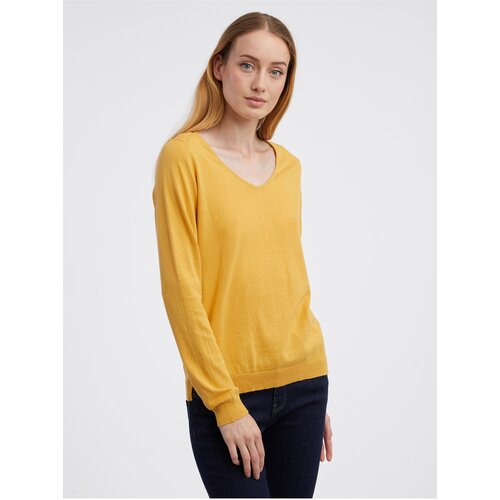 Camaieu Yellow womens basic sweater - Women Cene