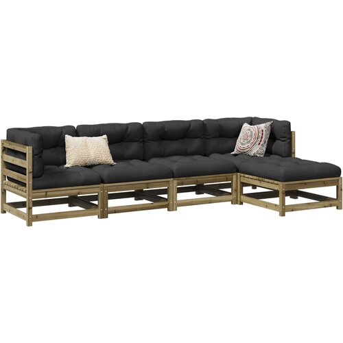 VidaXL 5-dijelni set vrtnih sofa od impregnirane borovine Slike