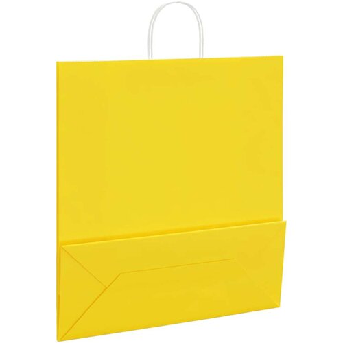  Papirnate vrečke 250 kosov z ročaji rumena 45x17x48 cm, (5000160980) Slike