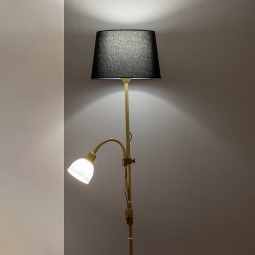  brilagi - podna lampa ceria 1xE27/100W/230V + 1xE14/25W zlatna/crna Slike