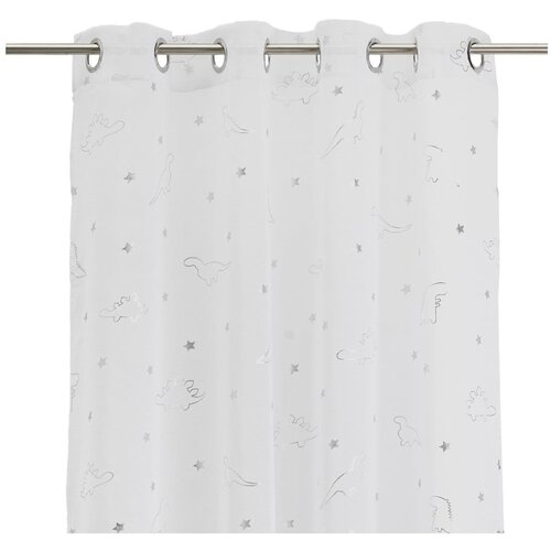 Casa Selecci&amp;oacute;n Bela/v srebrni barvi prosojna zavesa 140x260 cm Dinos &amp;ndash; Slike