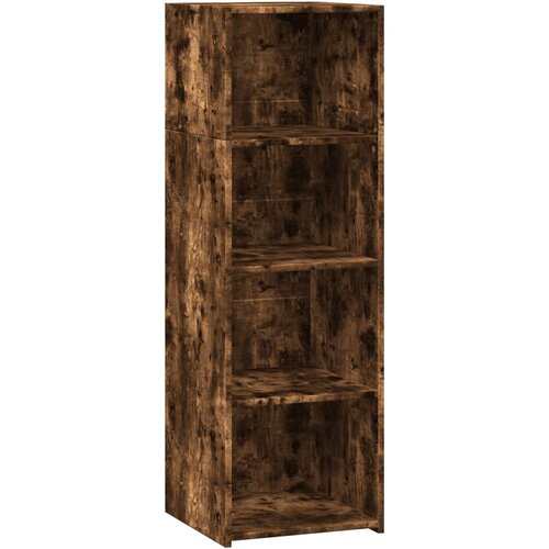 Maison Chic Visoka omara - Komoda - Predalnik dimljeni hrast 40x41x124 cm inženirski les, (21722146) Slike