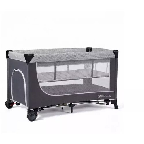 Kinderkraft Prenosivi krevetac LEODY grey Cene