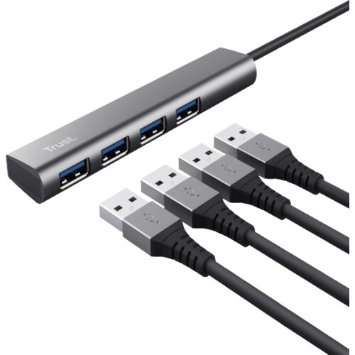 Trust adapter halyx USB-3.2/4xUSB/siva ( 24948 ) Cene