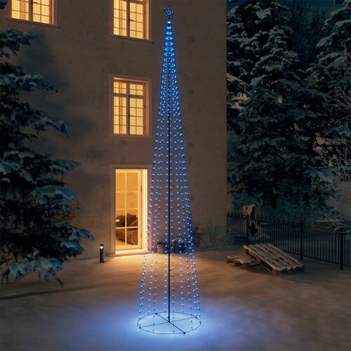  Stožasto božićno drvce sa 752 plave LED žarulje 160 x 500 cm Cijene
