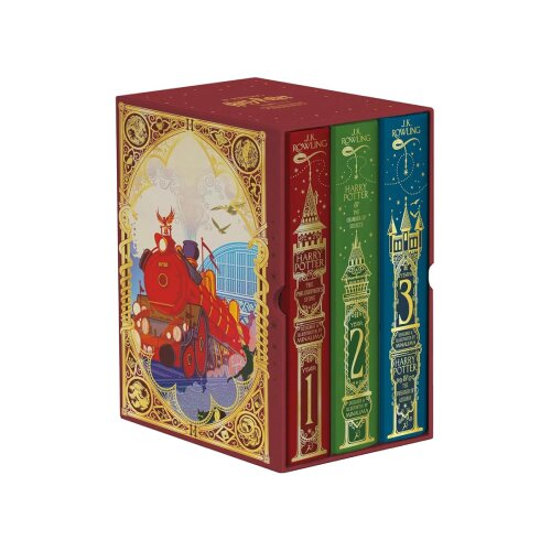 Bloomsbury Publishing J. K. Rowling - Harry Potter 1-3 Box Set: MinaLima Edition Cene