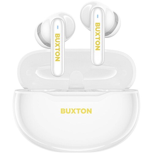 Buxton BTW 7200 White Tuya - In-ear wireless earphones with charging case, white Slike