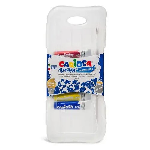 Carioca 7-delni komplet barvnih tempera barvic 7,5ml - Cene