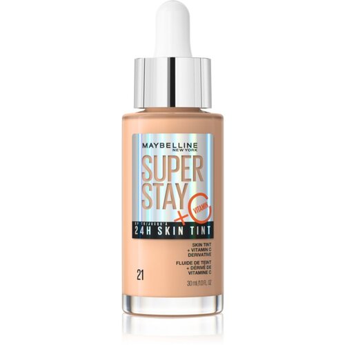 Maybelline SuperStay&amp;reg; 24H Skin Tint + Vitamin C lahek puder z vitaminom c 30 ml odtenek 21 Slike