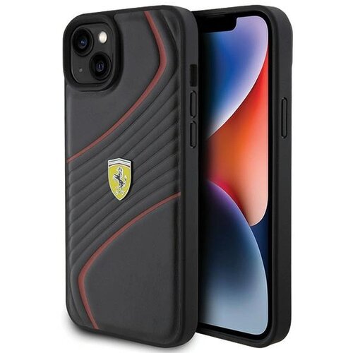  TWIST METAL LOGO CASE OVITEK ZA IPHONE 15 PLUS ČRN, (21897570) Cene