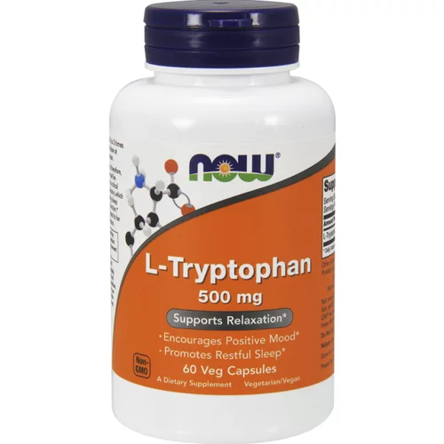 Now Foods L-Triptofan NOW, 500 mg (60 kapsul)