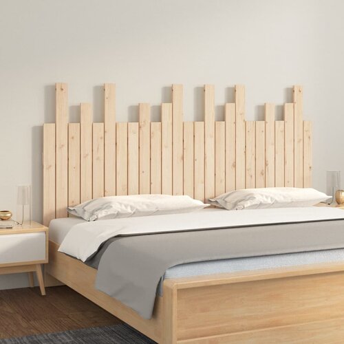 VidaXL Zidno uzglavlje 159,5x3x80 cm od masivne borovine Slike