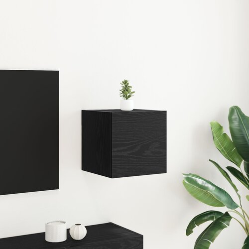 VidaXL TV ormarić Crni hrast Konstruirano drvo 30.5 x 30 x 30 cm Slike