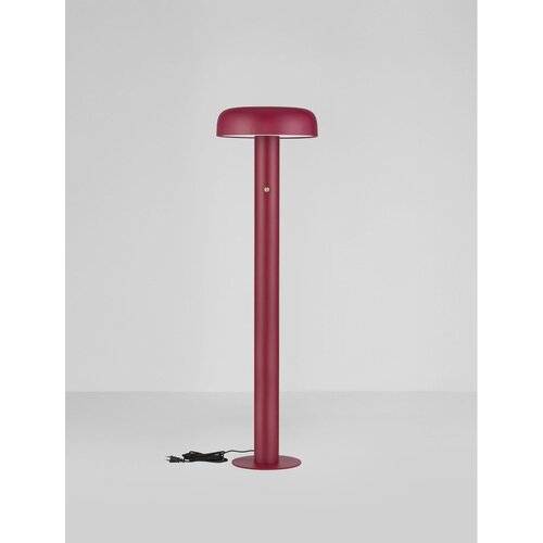 Nova Luce Bordo rdeča kovinska LED zatemnitvena stoječa svetilka (vi&amp;scaron;ina 142 cm) Noelia &amp;ndash; Slike
