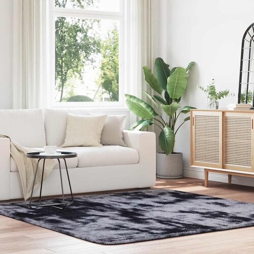 vidaXL Košata preproga temno siva 200x200 cm poliester Cene
