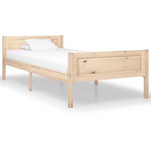 vidaXL Posteljni okvir iz trdne borovine 90x200 cm, (20648275) Cene