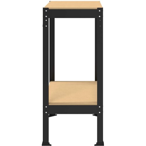  Radna klupa Crna 81 x 41 x 91 cm Projektirano drvo i metal Slike