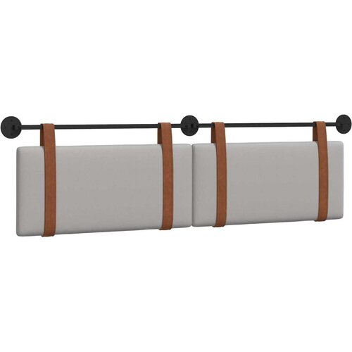  Držeće uzglavlje Zidne Oblačnosiva 170 x 55 x 5 cm Antikni PU - Siva boja oblaka 160 cm bez LED Slike