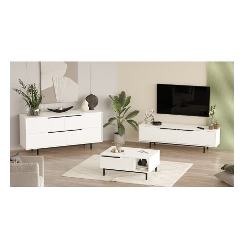 Hanah home ON20-W white living room furniture set Cene