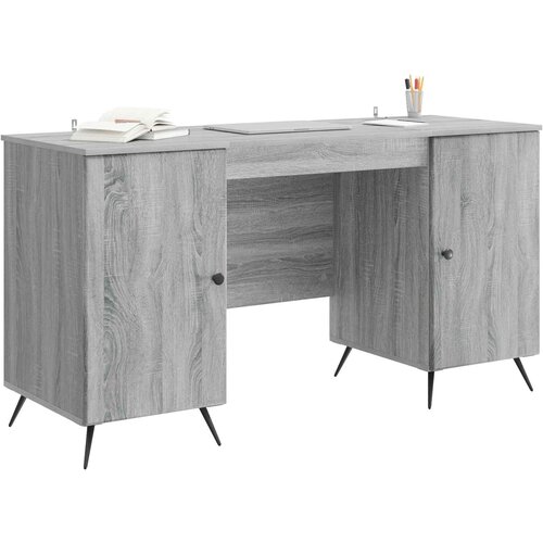  Stol Siva sonoma 142,5 x 50 x 75 cm Konstruirano drvo Slike