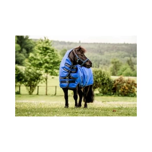 Horseware Ireland Pregrinjalo Amigo Hero 6 Petite Plus Turnout Lite (Ripstop), Blue/Navy&Grey - 80 cm
