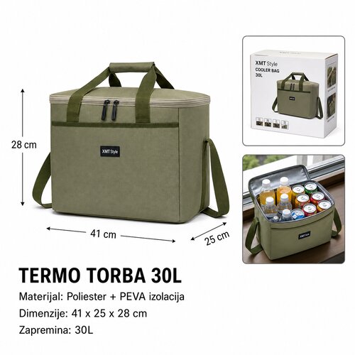 KMT Torba za čuvanje hrane, 30 L , Maslinasta Slike