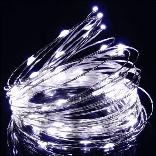 led solarne lampice 20m 200 sijalica &amp;ndash; bela Slike