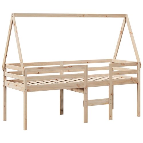  Visoki krevet s krovom 80 x 200 cm od masivne borovine Slike