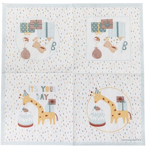 Bloomingville Mini Papirnati ubrusi u setu 20 kom 33x33 cm Celebrate &amp;ndash; Slike