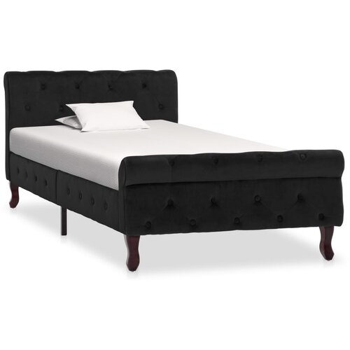 Furnova Posteljni okvir črn žamet 90x200 cm, (21931525) Slike
